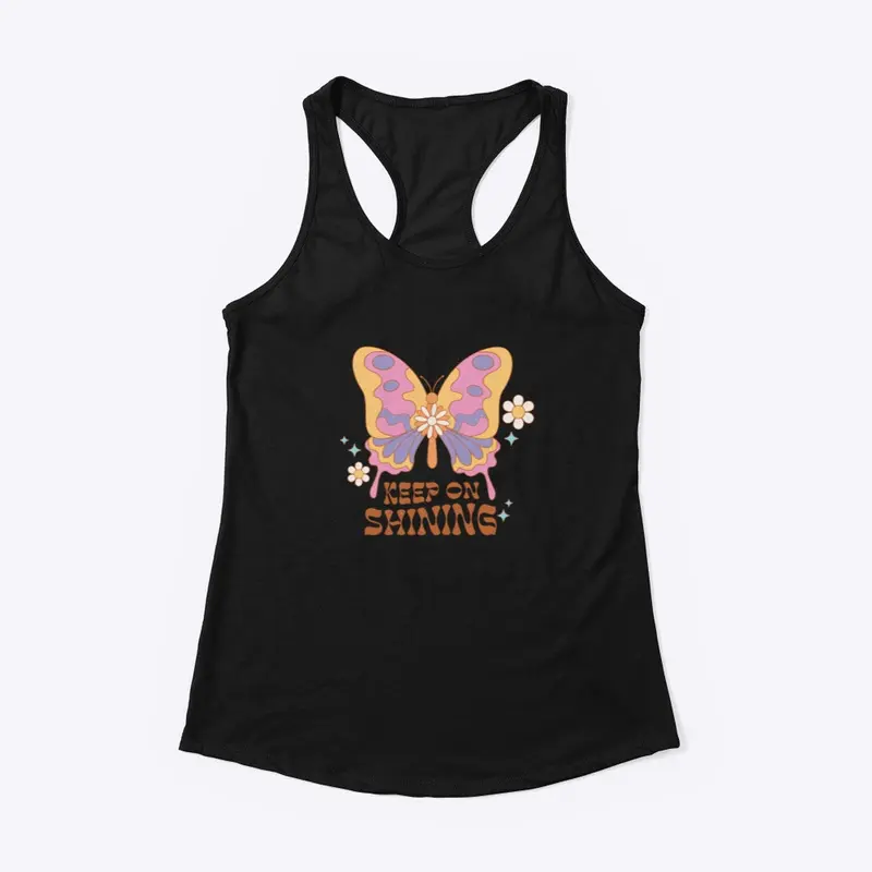 Keep Shining Butterfly Hippie Boho 