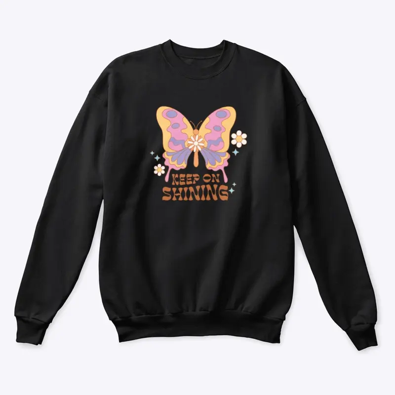 Keep Shining Butterfly Hippie Boho 