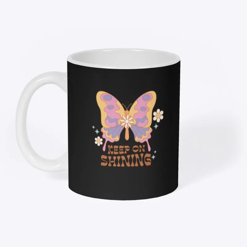 Keep Shining Butterfly Hippie Boho 