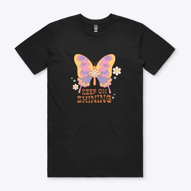 Keep Shining Butterfly Hippie Boho 