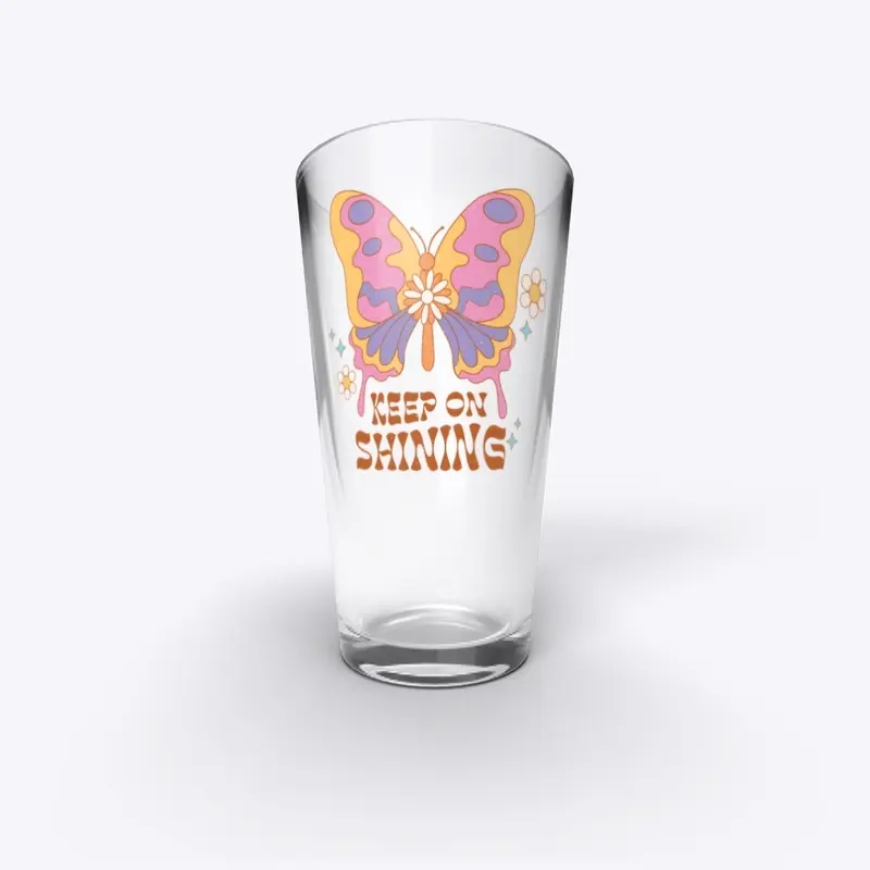 Keep Shining Butterfly Hippie Boho 