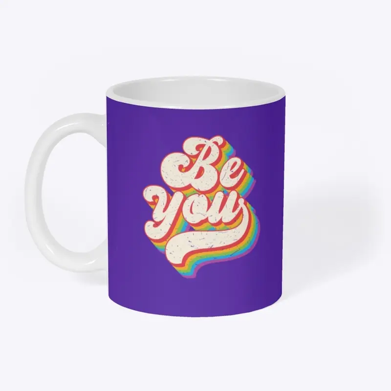 Be You Inclusive Pride Rainbow Graphic